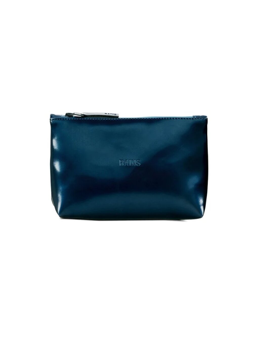 RAINS Cosmetic Bag - travel toiletry pouch - shimmering blue